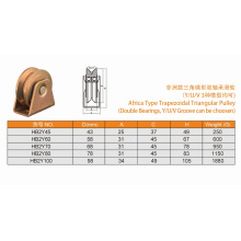 Hot Africa Type Sliding Gate Roller Pulley with Double Bearings